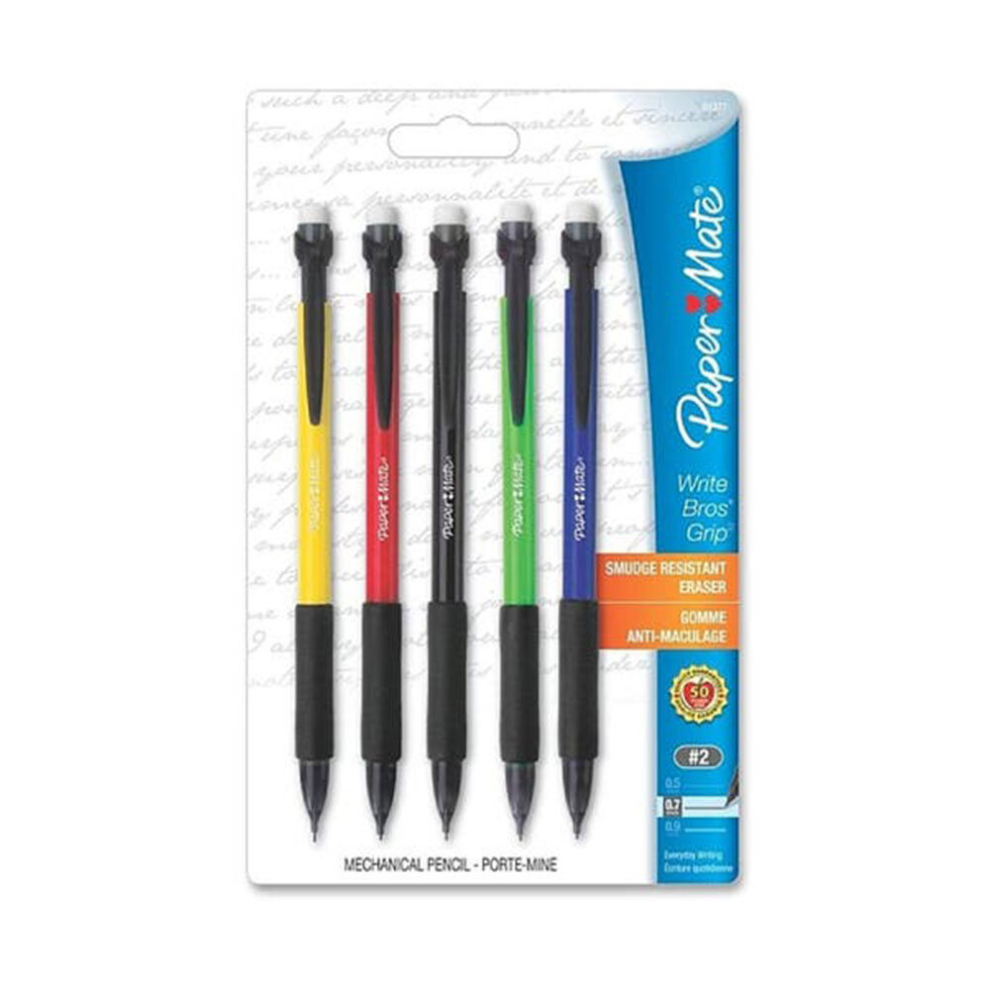 Paper Mate Papermate Grip Mechanical Pencil 0.7Mm 5Pcs