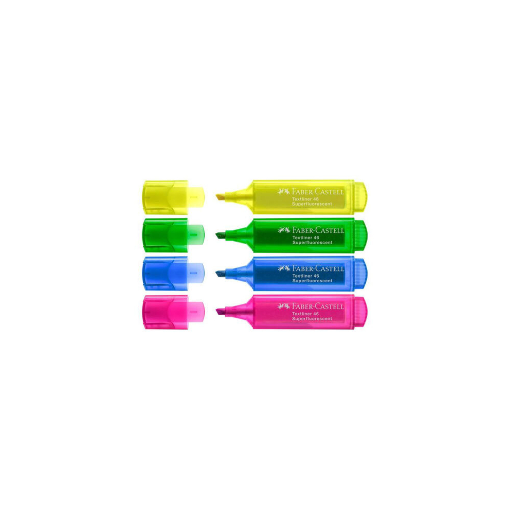 Faber-Castell Textliner Ice Highlighter (Wallet of 4)