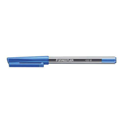 Staedtler Staedtler Medium Stick Ballpoint Pen 430 100pcs - Blue