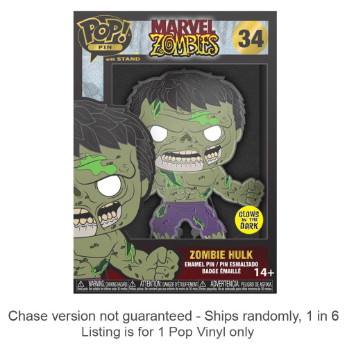 Marvel Marvel Comics Zombie Hulk 4" Pop! Pin