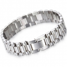 15MM Wide 8.66inch Long Wristband Chain Wristband Man Bracelet For Men Plated Stainless Steel Boys Jewellery