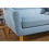 Birlea 3 Seater Sofa Blue Birlea Lambeth Duck Egg Large Settee Scandinavian Retro 2