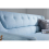 Birlea 3 Seater Sofa Blue Birlea Lambeth Duck Egg Large Settee Scandinavian Retro 7