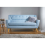 Birlea 3 Seater Sofa Blue Birlea Lambeth Duck Egg Large Settee Scandinavian Retro 9