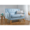 Birlea 2 Seater Sofa Blue Birlea Lambeth Duck Egg Medium Settee Scandinavian Retro 2