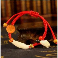 Baby Infant Children Shocked Peach Wood 12 Zodiac Peach Core Bracelet Anklet