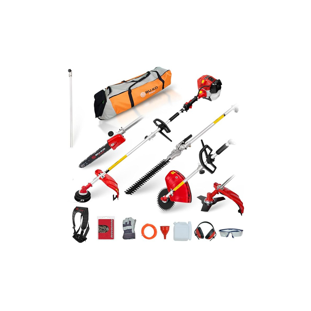 BU-KO 52cc Long Reach Petrol Multi Functional Garden Tool