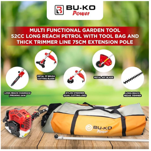 BU-KO BU-KO 52cc Long Reach Petrol Multi Functional Garden Tool 2