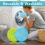 12Pcs 16cm Universal Electric Mop Replacement Pads, Floating Mop Replacement Pad 6