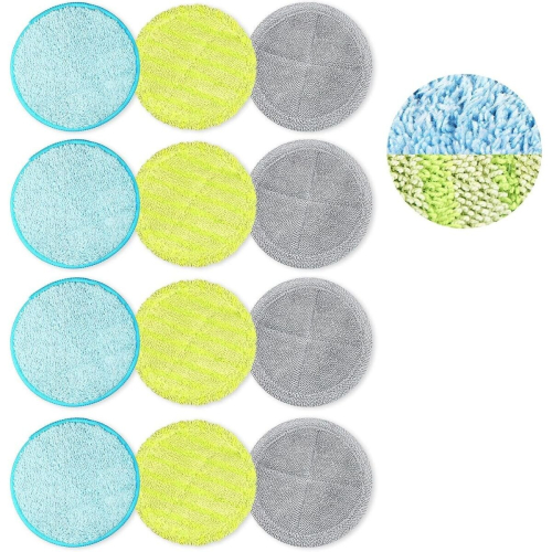 12Pcs 16cm Universal Electric Mop Replacement Pads, Floating Mop Replacement Pad 1