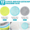 12Pcs 16cm Universal Electric Mop Replacement Pads, Floating Mop Replacement Pad 3