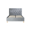 Birlea Grey King Size Bed Frame Birlea Loxley 150cm Kingsize 5FT Fabric Bedstead 10