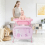 Costway Baby Changing Table with Bathtub Folding Infant Diaper Changing Nursery Station 10