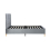 Birlea Grey King Size Bed Frame Birlea Loxley 150cm Kingsize 5FT Fabric Bedstead 4