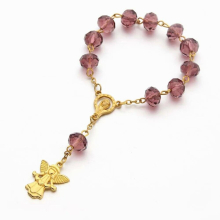 10PCS/Lot Angel Baptism Favors Communion Favors/ religious / Finger Rosaries/ Christening Favors Crystal finger chain