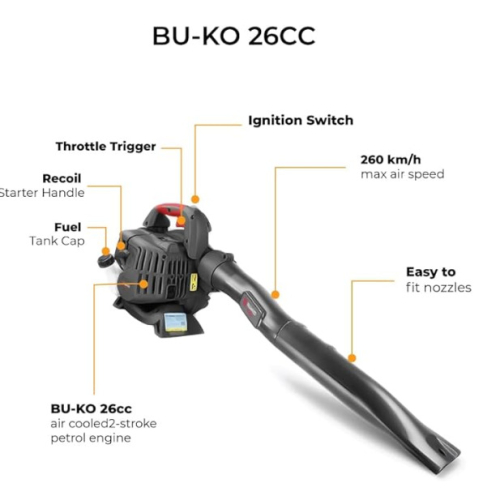 BU-KO BU-KO 26CC 2-Stroke Handheld Leaf Blower Petrol Engine 1