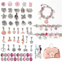 Alloy DIY Jewelry Accessories and Sets Handbag with Bracelet Necklace Beads and Box Kit Various Styles