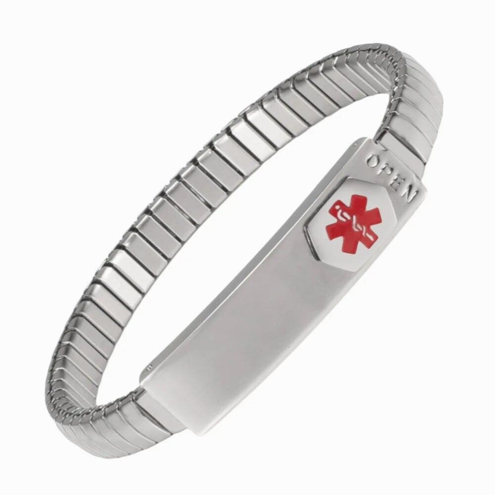 Titanium Steel Medical Information Bracelet Stainless Steel Medical Bracelet