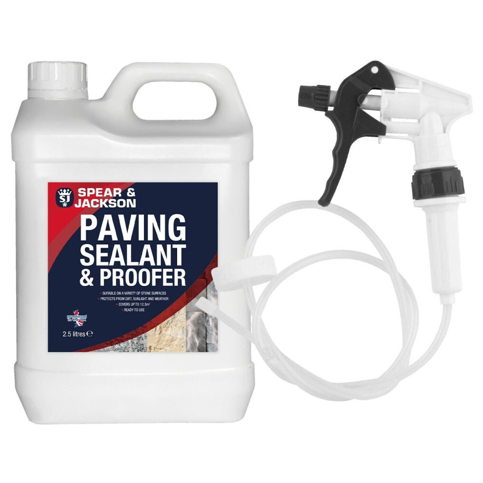 Spear & Jackson Paving Sealant & Proofer - 2.5L - Ready to Use Trigger Spray - Protects Patios, Paths & Stone - Image 3