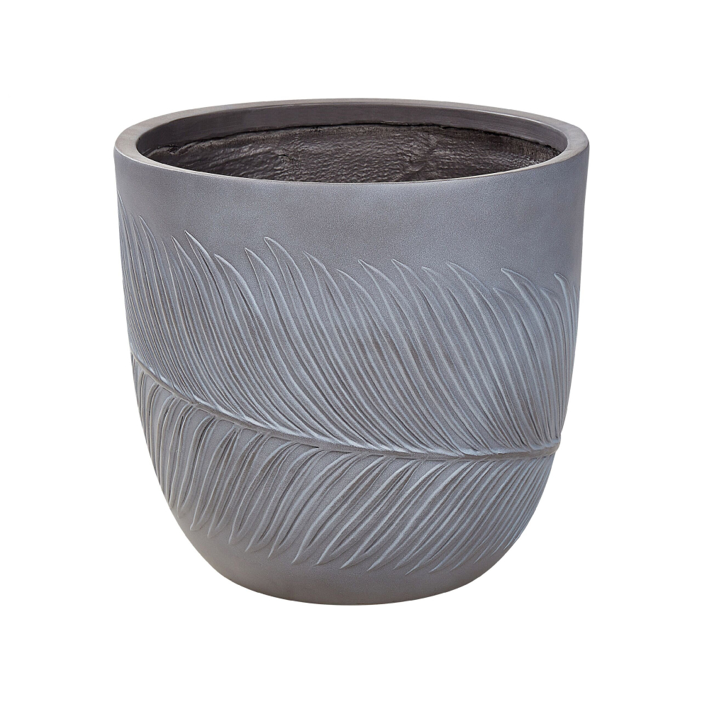 Flower Pot Fibre Clay 42 x 42 x 40 cm Grey FTERO