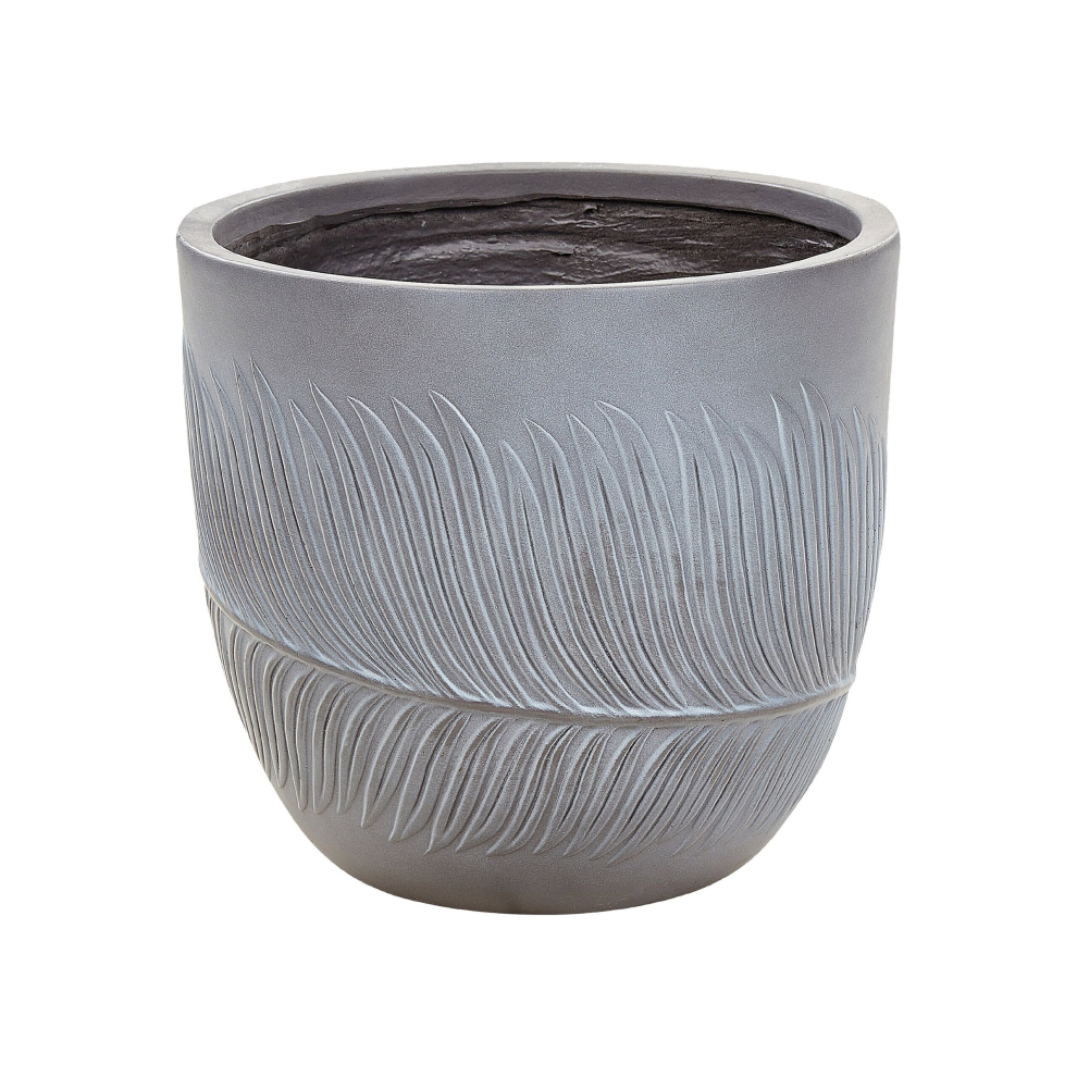 Flower Pot Fibre Clay 35 x 35 x 33 cm Grey FTERO