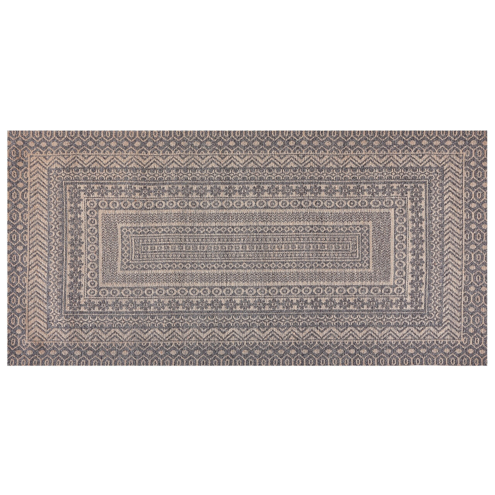 Area Rug 80 x 150 cm Beige and Grey BAGLAR