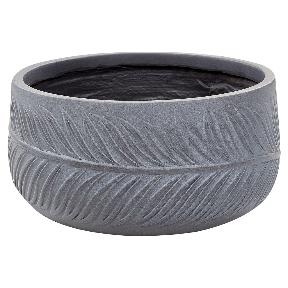 Flower Pot Fibre Clay 35 x 35 x 19 cm Grey FTERO