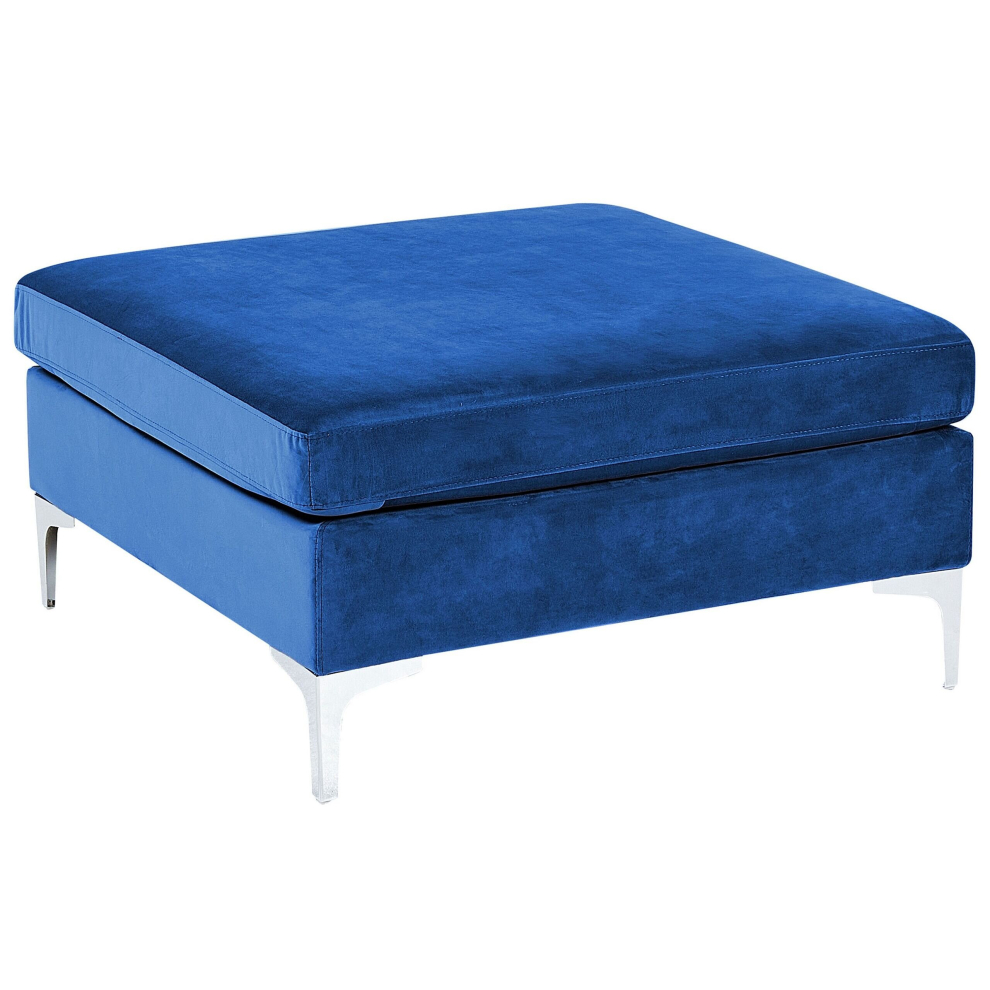 Velvet Ottoman Blue EVJA
