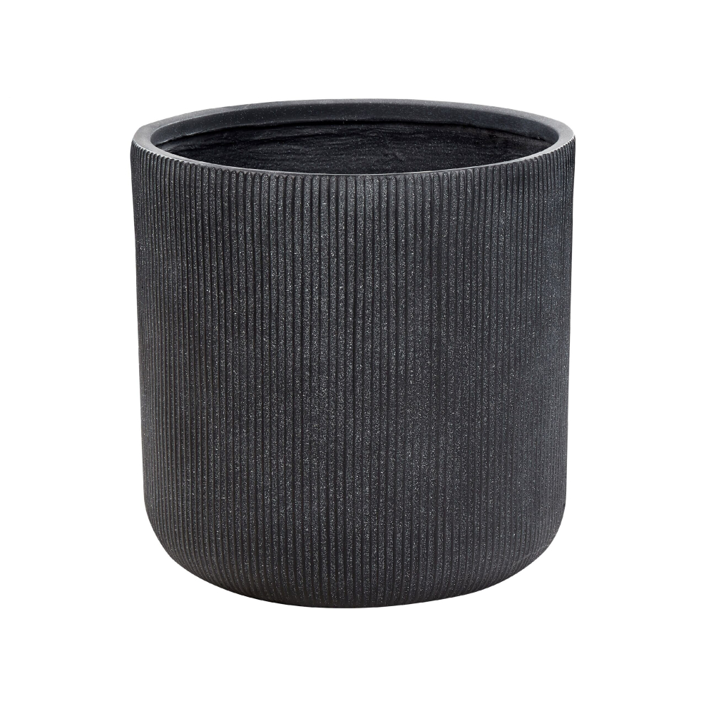 Flower Pot Fibre Clay 55 Cm Grey OREOI