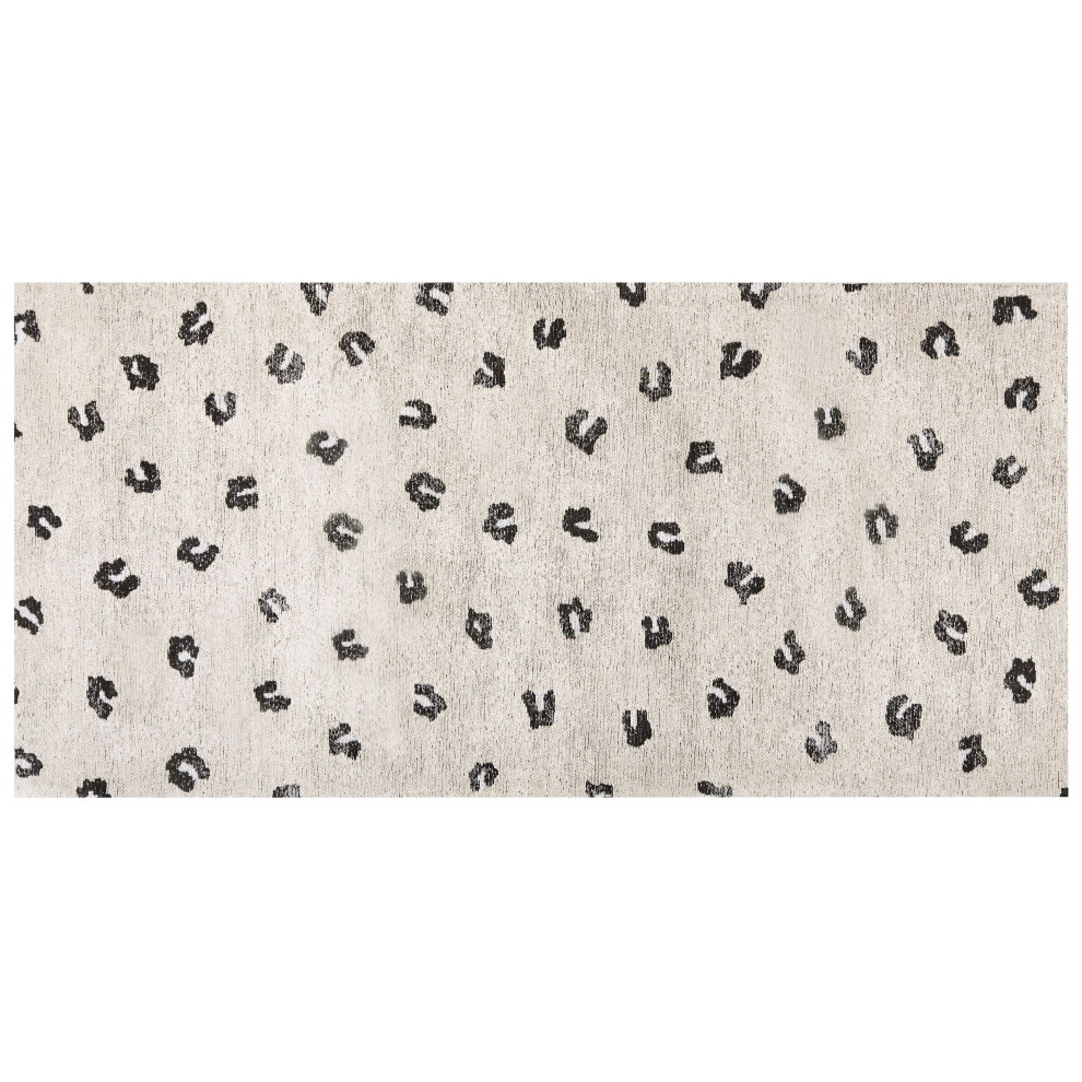 Cotton Area Rug 80 x 150 cm Beige AFIS