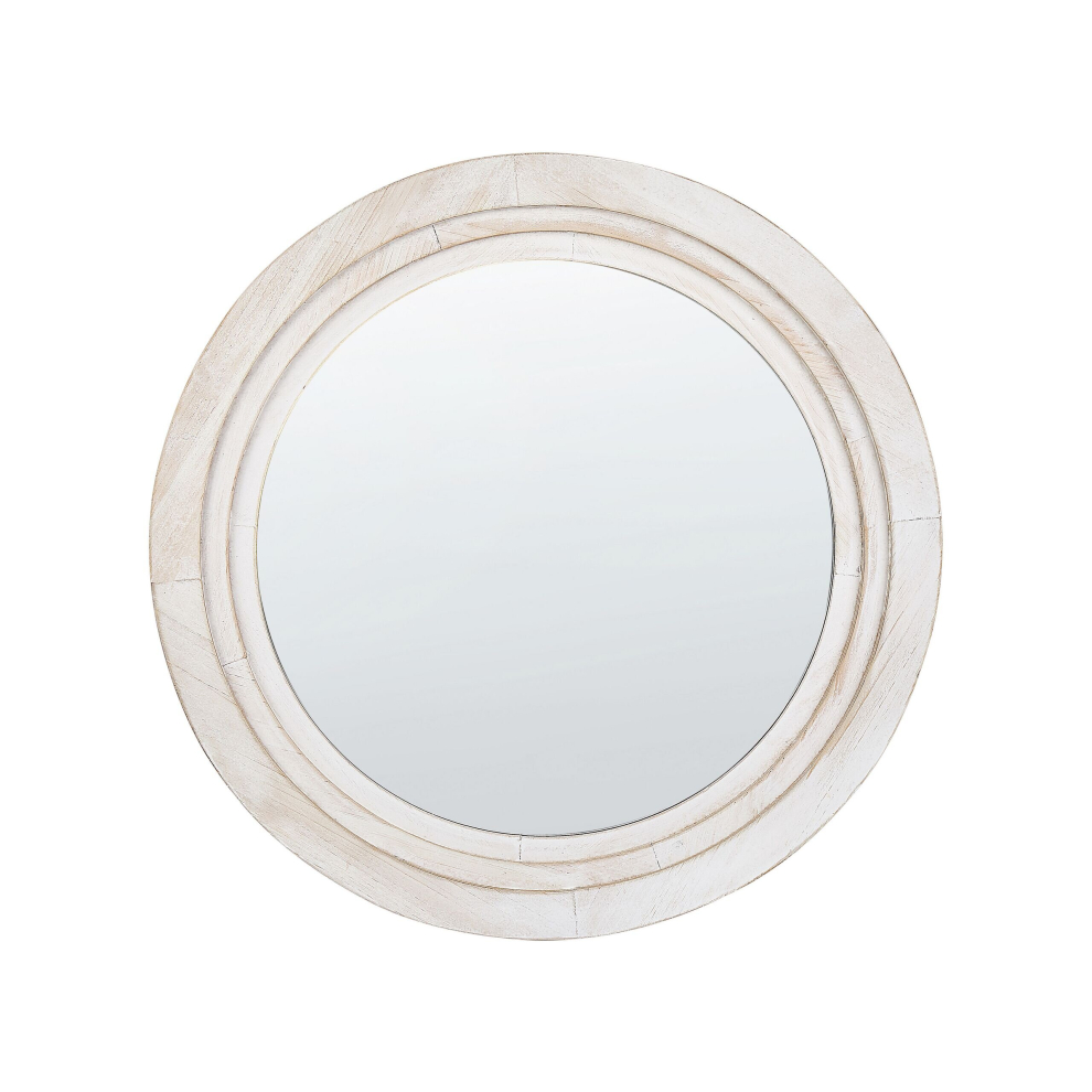 Round Wall Mirror ø 60 cm Off-White DELICIAS