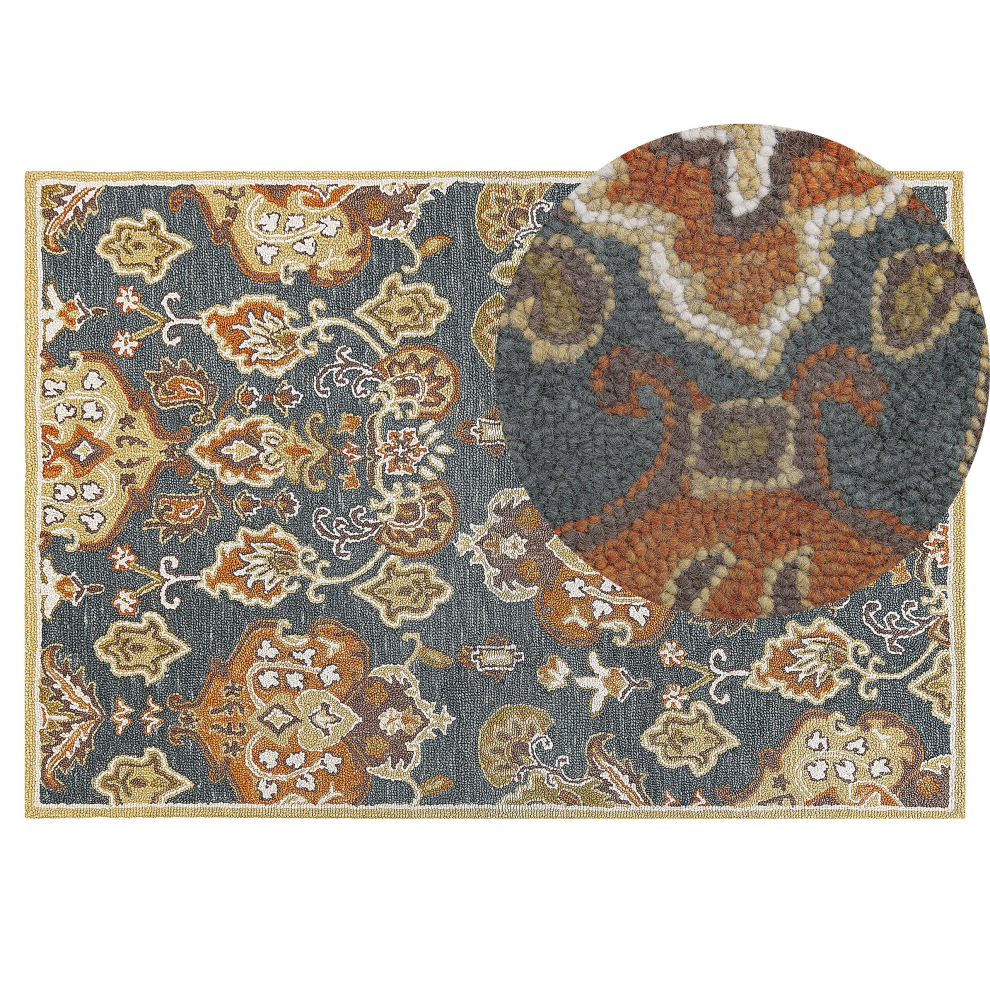 Wool Area Rug 140 x 200 cm Multicolour UMURLU
