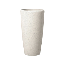Plant Pot Stone 39 x 39 x 75 cm Beige ABDERA