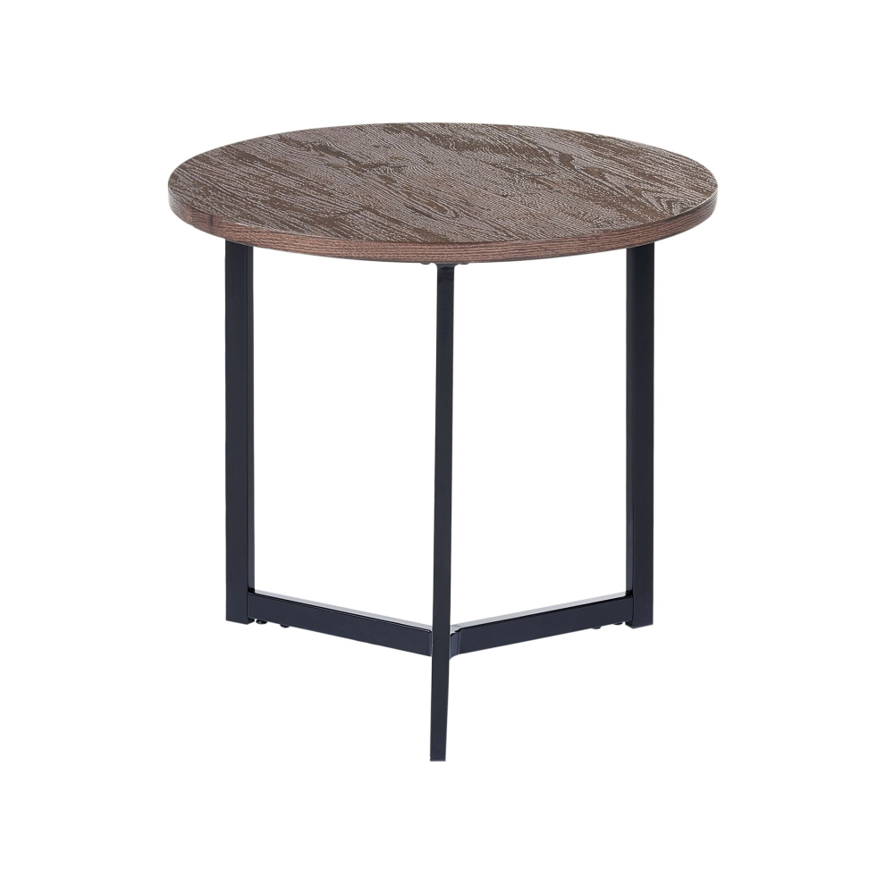 Side Table Dark Wood with Black TIPPO