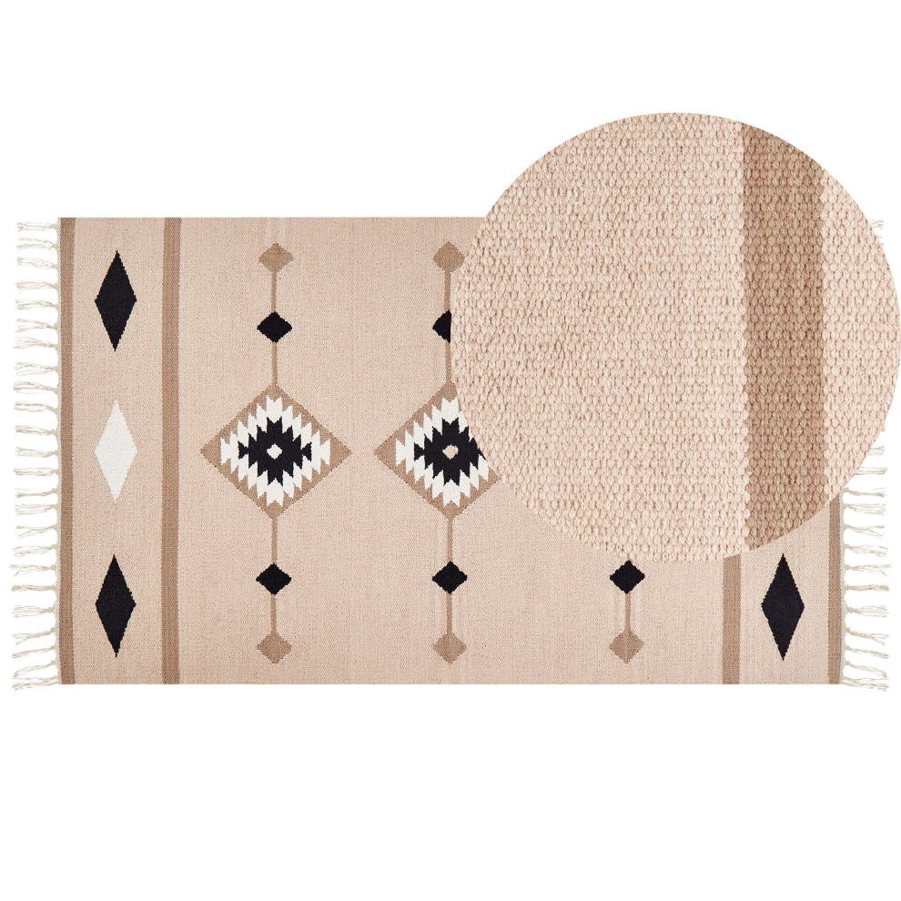 Cotton Kilim Area Rug 80 x 150 cm Multicolour BERDIK