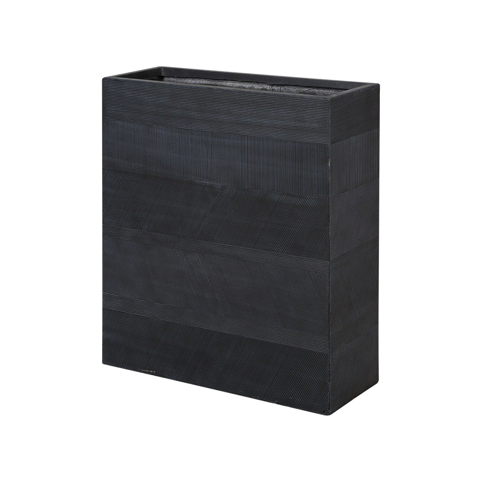 Plant Pot 80 x 30 x 92 cm Black THIMENA