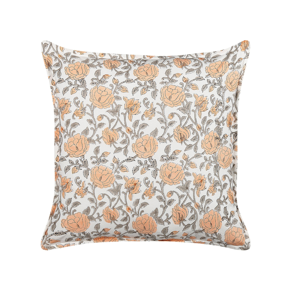 Cotton Cushion Flower Pattern 45 x 45 cm Multicolour MEADIA