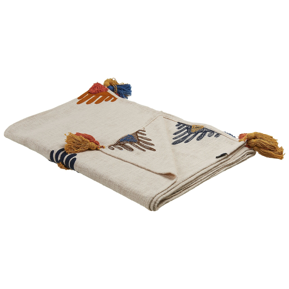 Cotton Blanket 130 x 180 cm Multicolour MUNGER