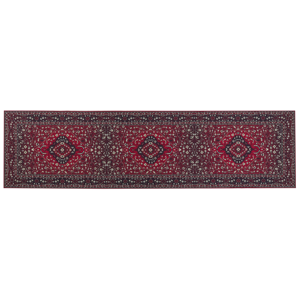 Runner Rug 80 x 300 cm Red VADKADAM