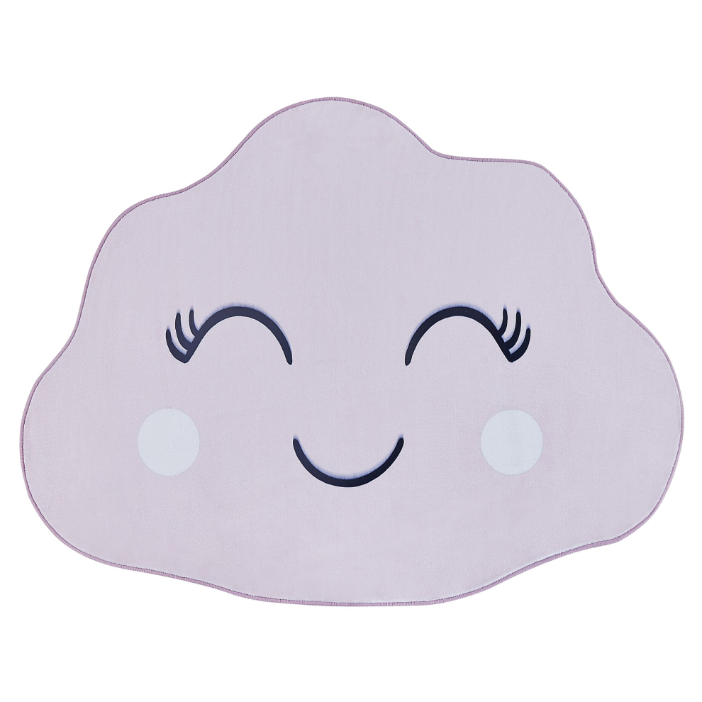 Kids Rug Cloud Print 90 x 120 cm Pink CUMULUS