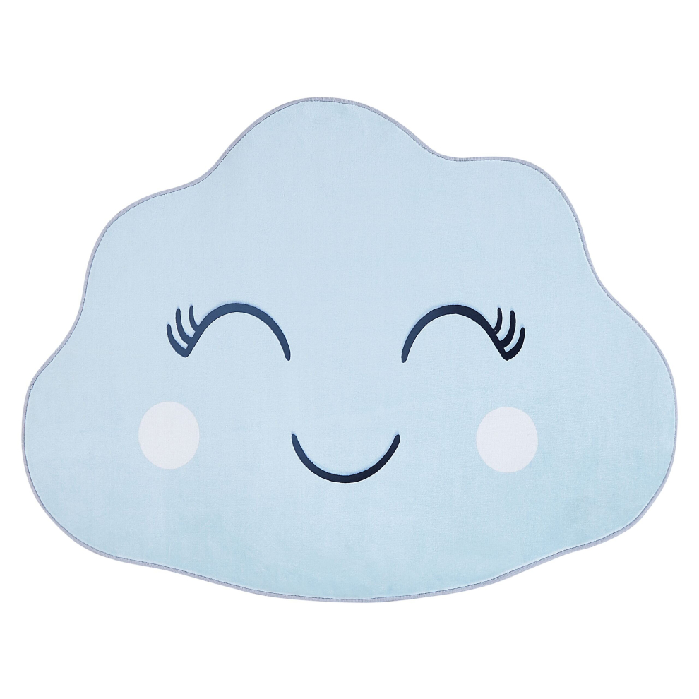 Kids Rug Cloud Print 90 x 120 cm Blue CUMULUS