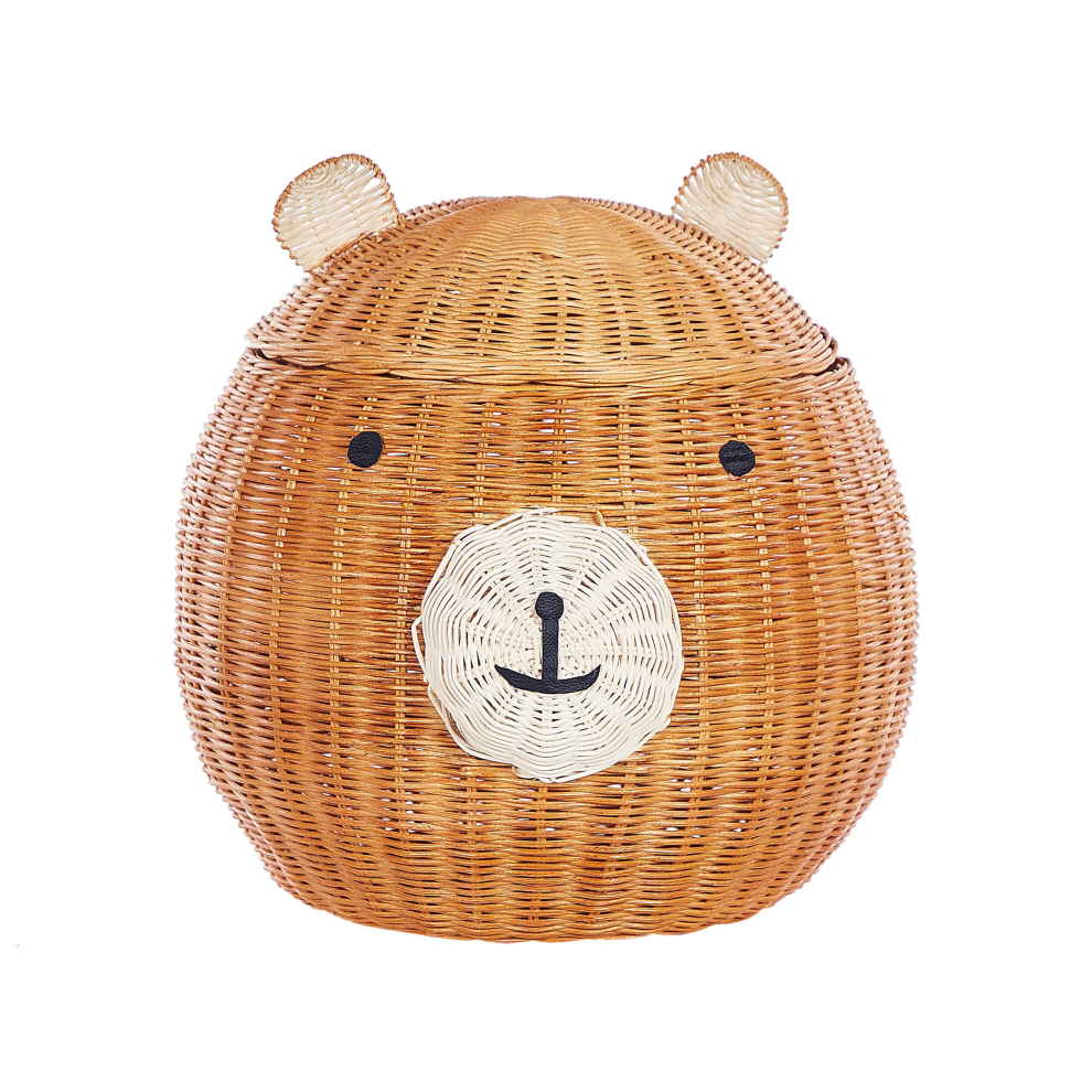 Rattan Bear Basket Natural HIMBA