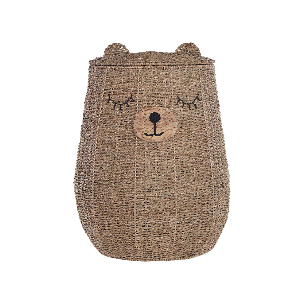 Seagrass Wicker Bear Basket Natural FULAN
