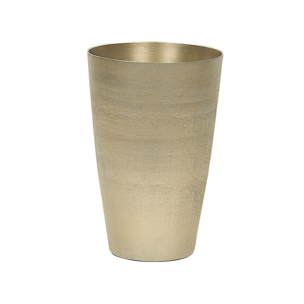 Metal Flower Vase 31 cm Gold AMRIT