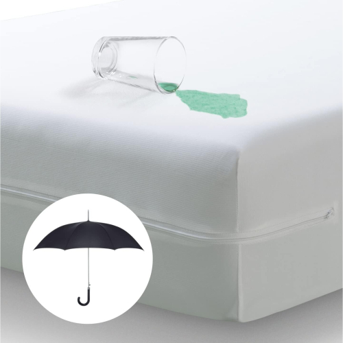 Antidust mite waterproof and breathable zipped mattress cover. Single Size 90x200cm on OnBuy