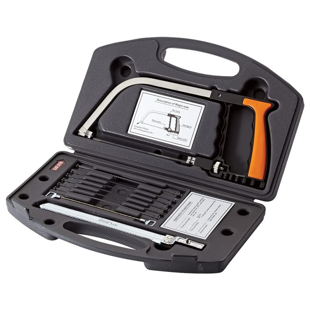 Original 15-in-1 Magic Universal Hand Saw Kit Toolbox of Multi Blades Set Works As Hacksaw Coping Bow Jab Rip Pruning Chain Handsaws A Cutter Suitable