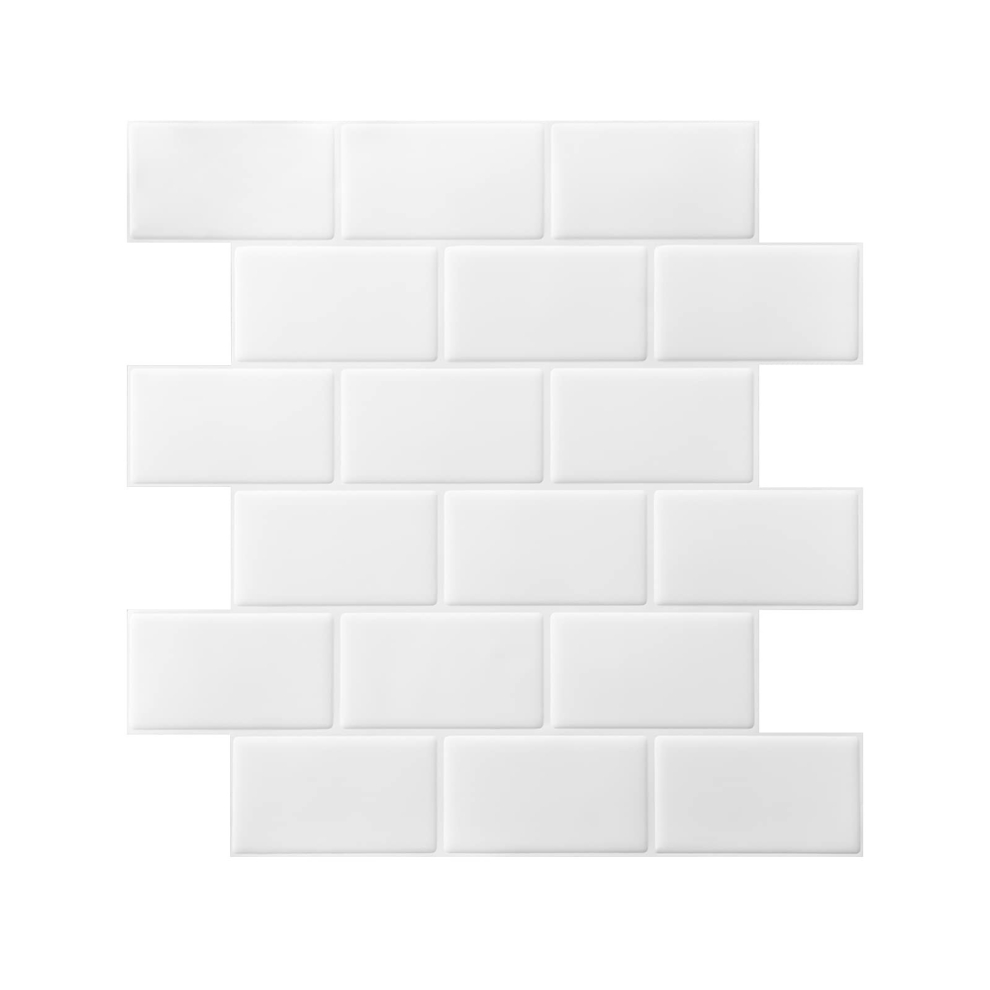 Subway Tiles Peel And Stick Backsplash, Stick On Tiles Kitchen Backsplash (10 Tiles, Thicker Version) 9023832752849