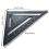 30cm Aluminum Alloy Triangle Protractor Set Square Carpenter Triangle Metric Professional Carpentry Angle Ruler Triangular Ruler with Protractor Measu 4