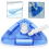 Swimming Pool Suction Head Transparent Triangular Vacuum Floor Head with Brush Hose Interface 4