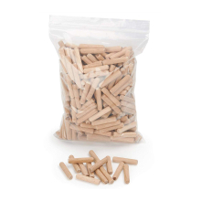 300 pieces Wooden dowels - Solid beech wood dowel 6x40 mm - reef dowels - Beech wood dowels 6x40 mm